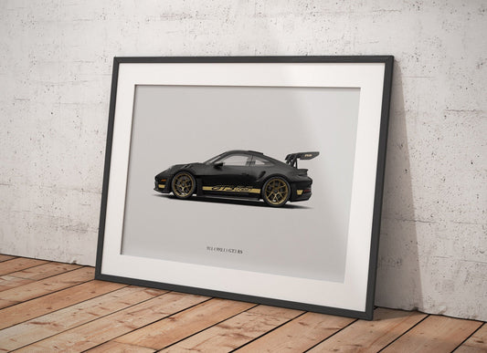 Track Slayer Porsche 992 GT3 RS in Black/Gold