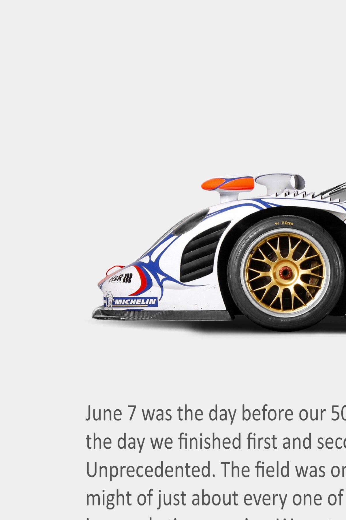 Porsche 911 GT1 Le Mans Print Ad Poster – Requires a 911
