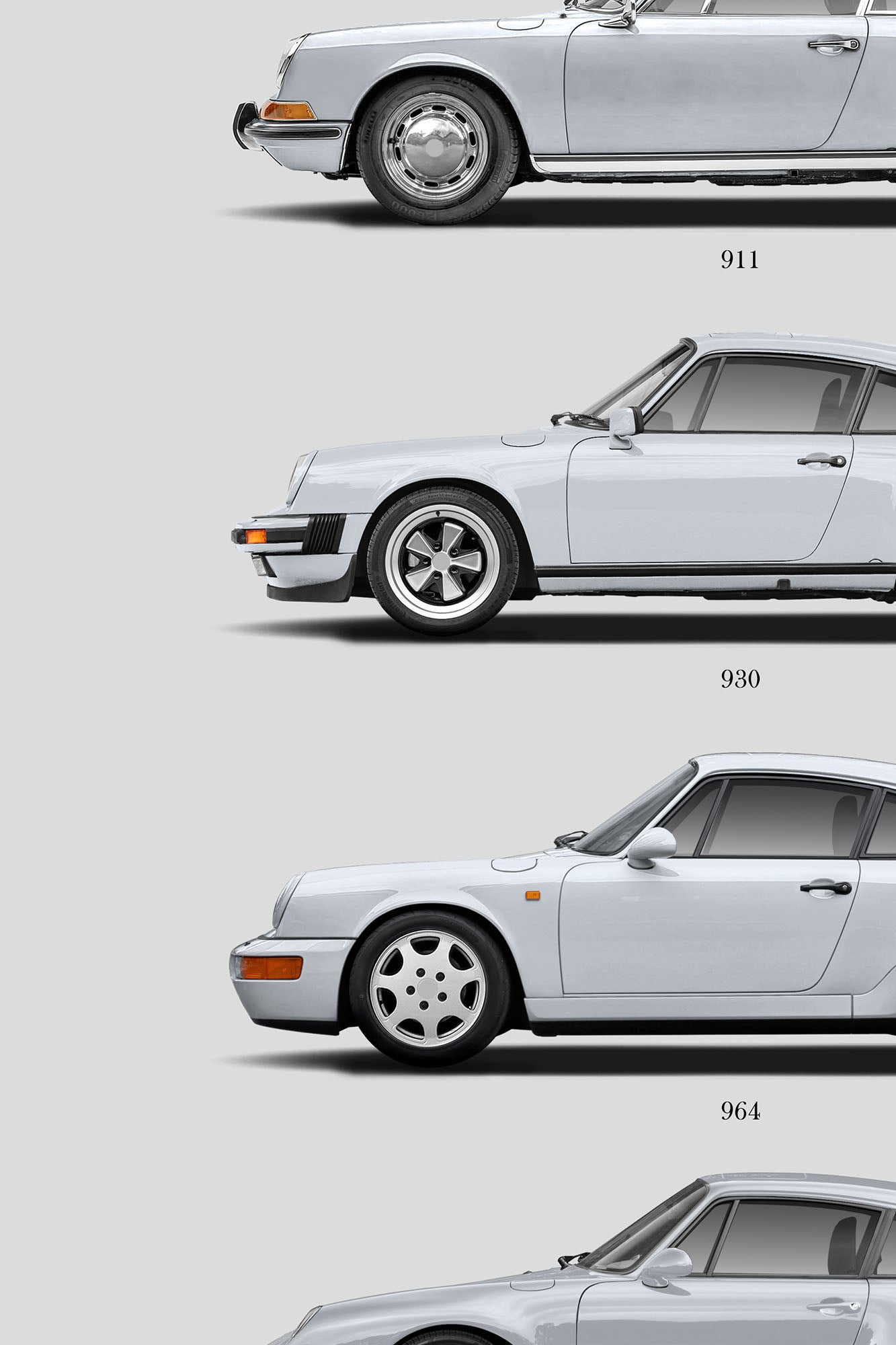 Porsche 911 Generation Poster