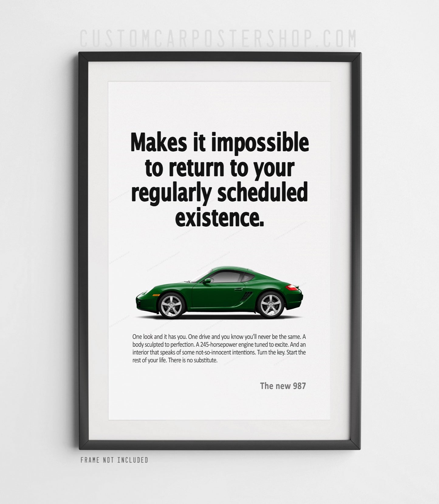 Porsche 987 Cayman Print Ad - Scheduled Existence