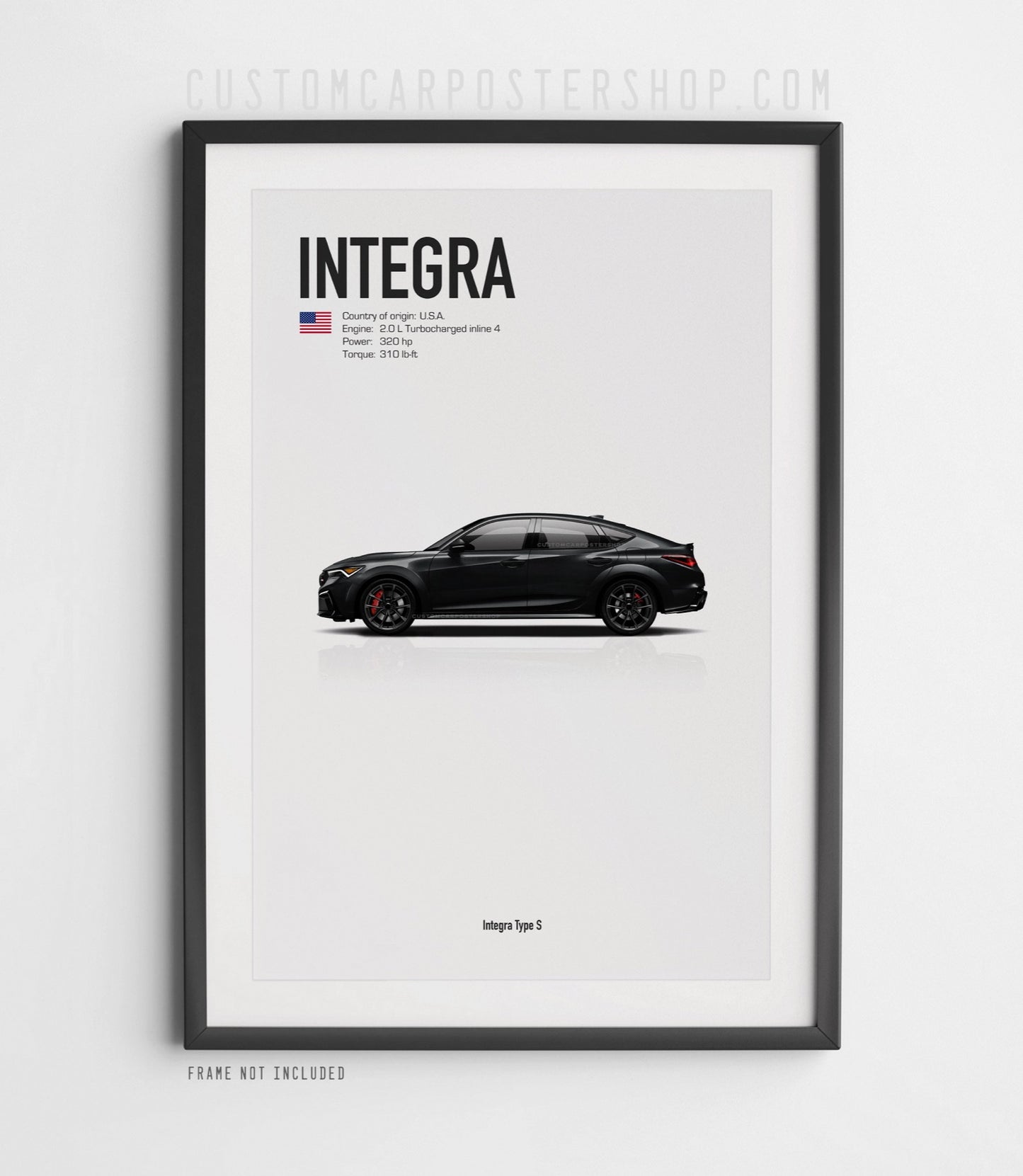 Acura Integra Type S (DE5) Art Print