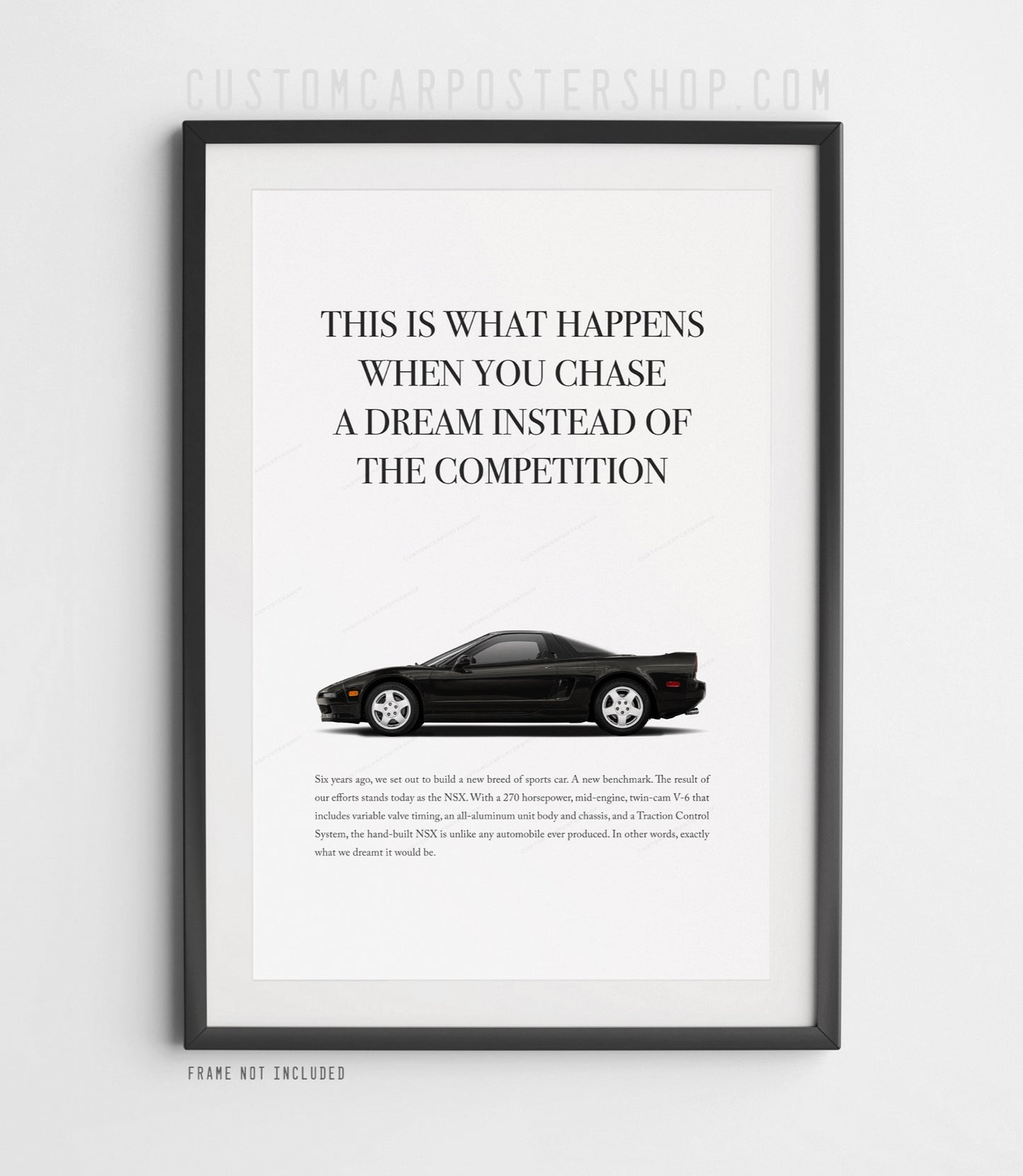 Acura / Honda NSX (NA1) Print Ad - Chase a Dream