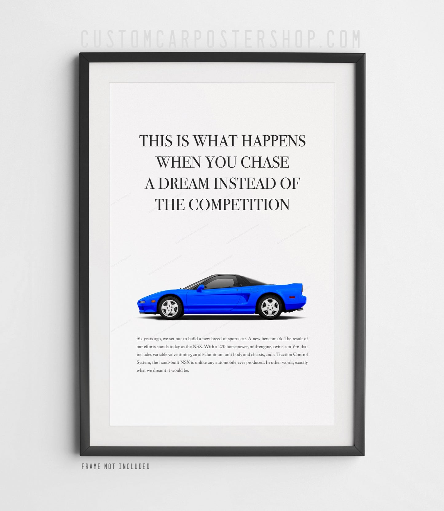 Acura / Honda NSX (NA1) Print Ad - Chase a Dream