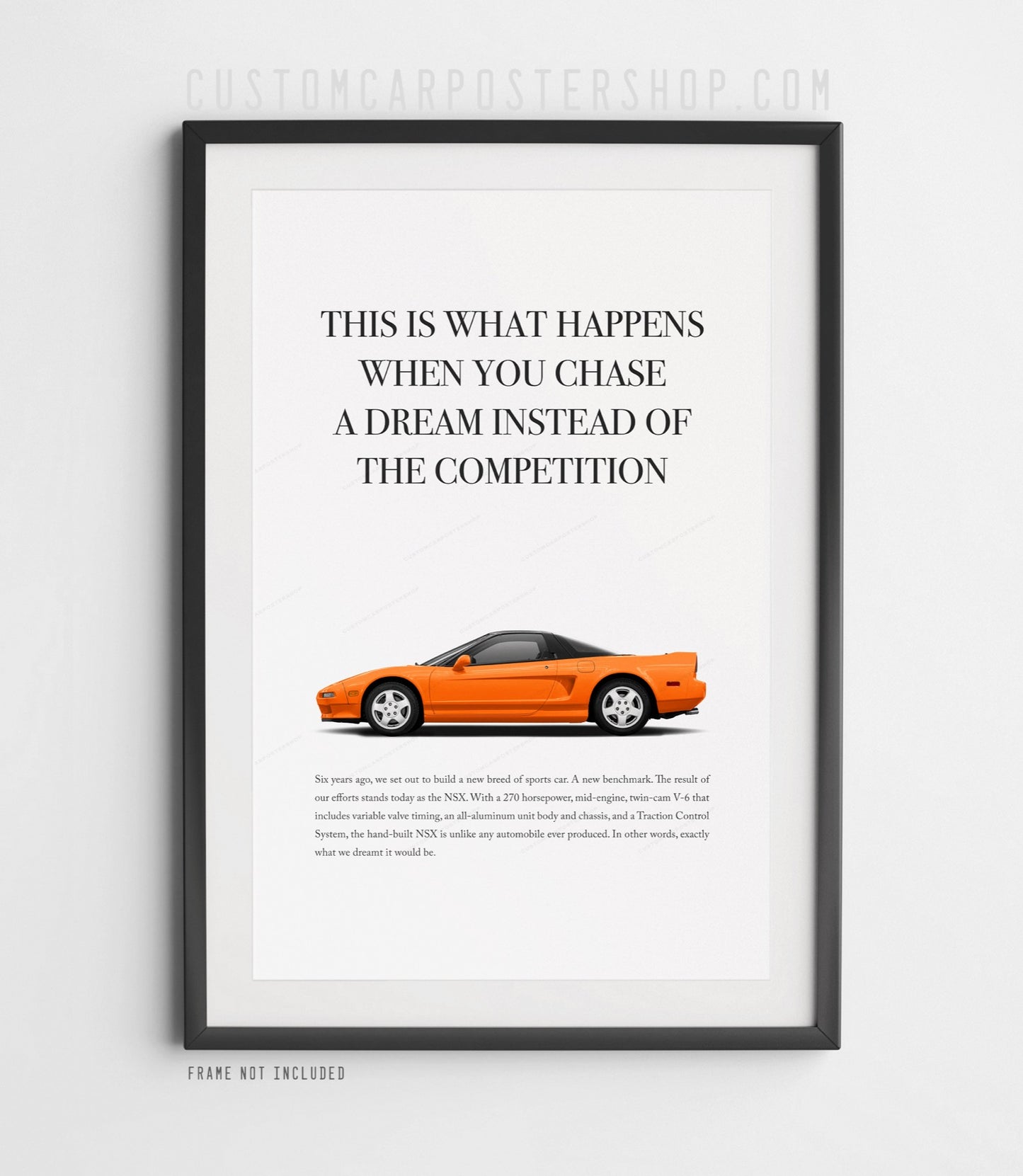 Acura / Honda NSX (NA1) Print Ad - Chase a Dream