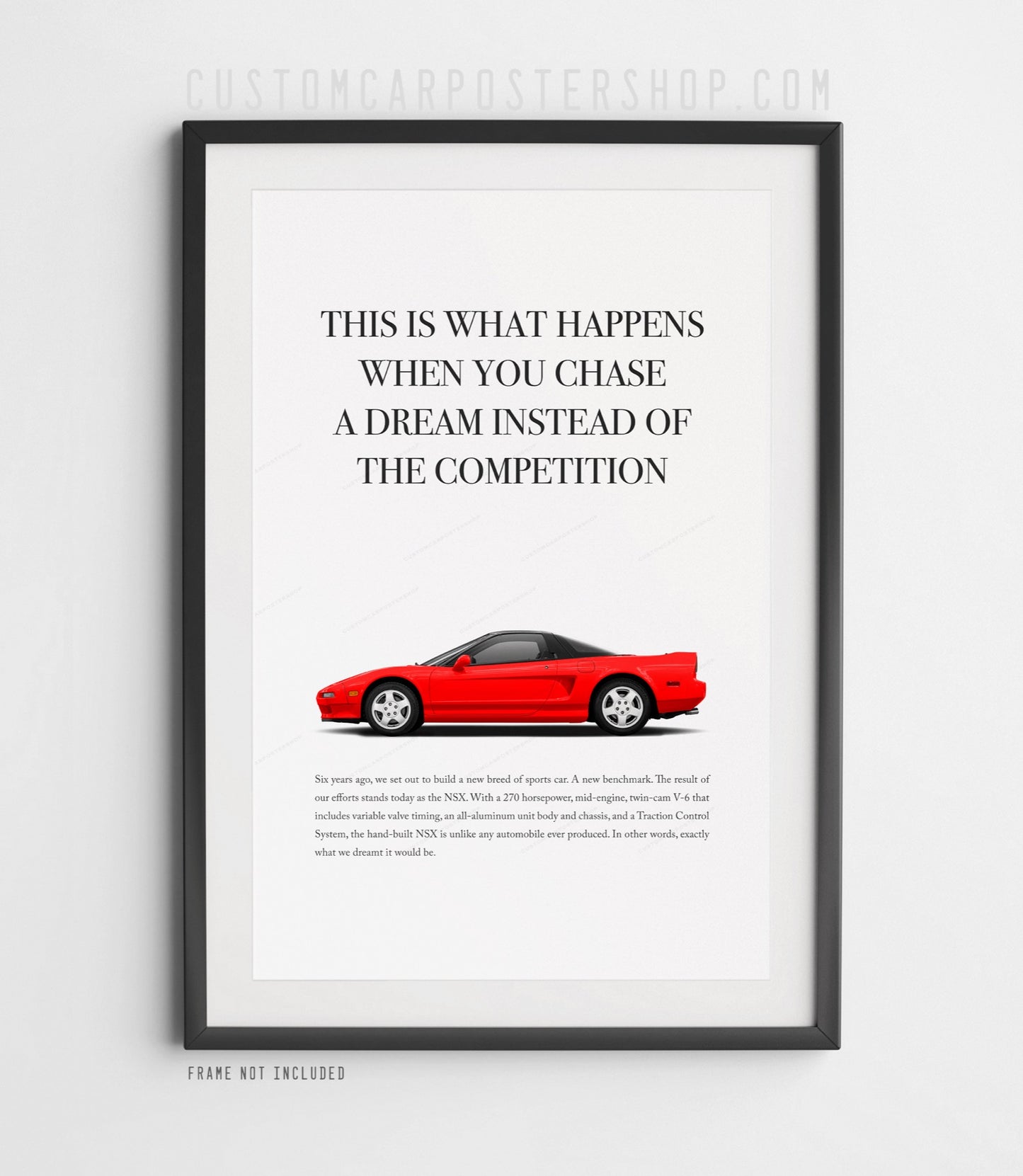 Acura / Honda NSX (NA1) Print Ad - Chase a Dream