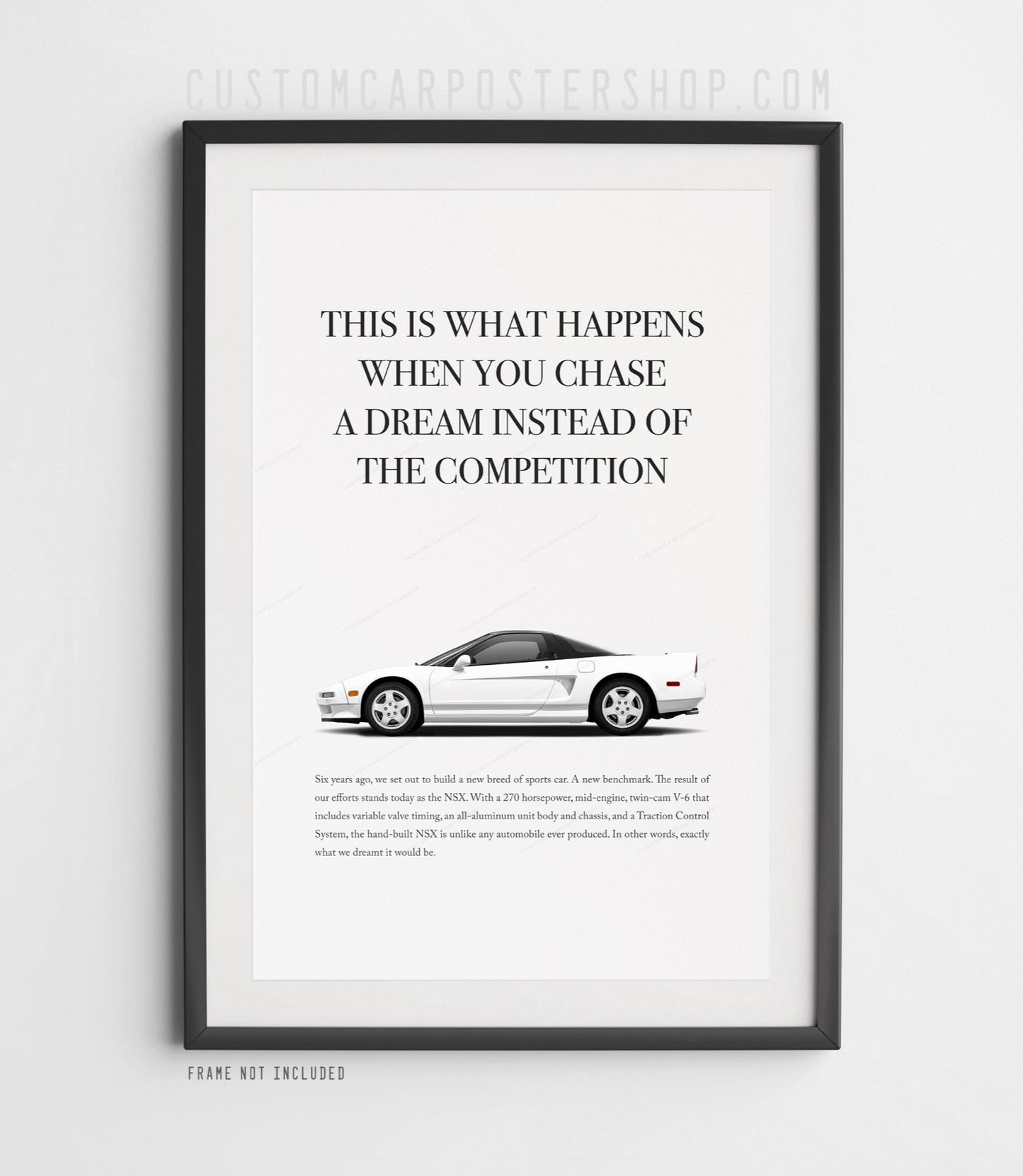 Acura / Honda NSX (NA1) Print Ad - Chase a Dream
