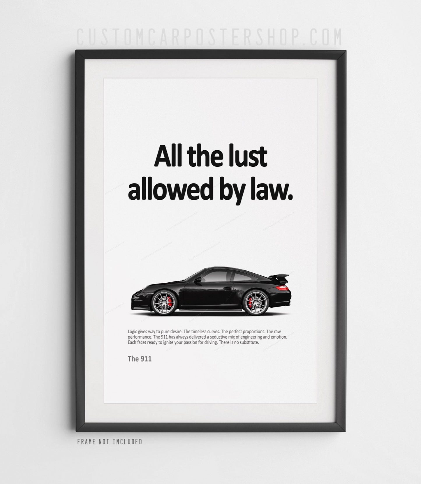 Porsche 911 (997.1) Carrera Aerokit Retro Ad - All the Lust