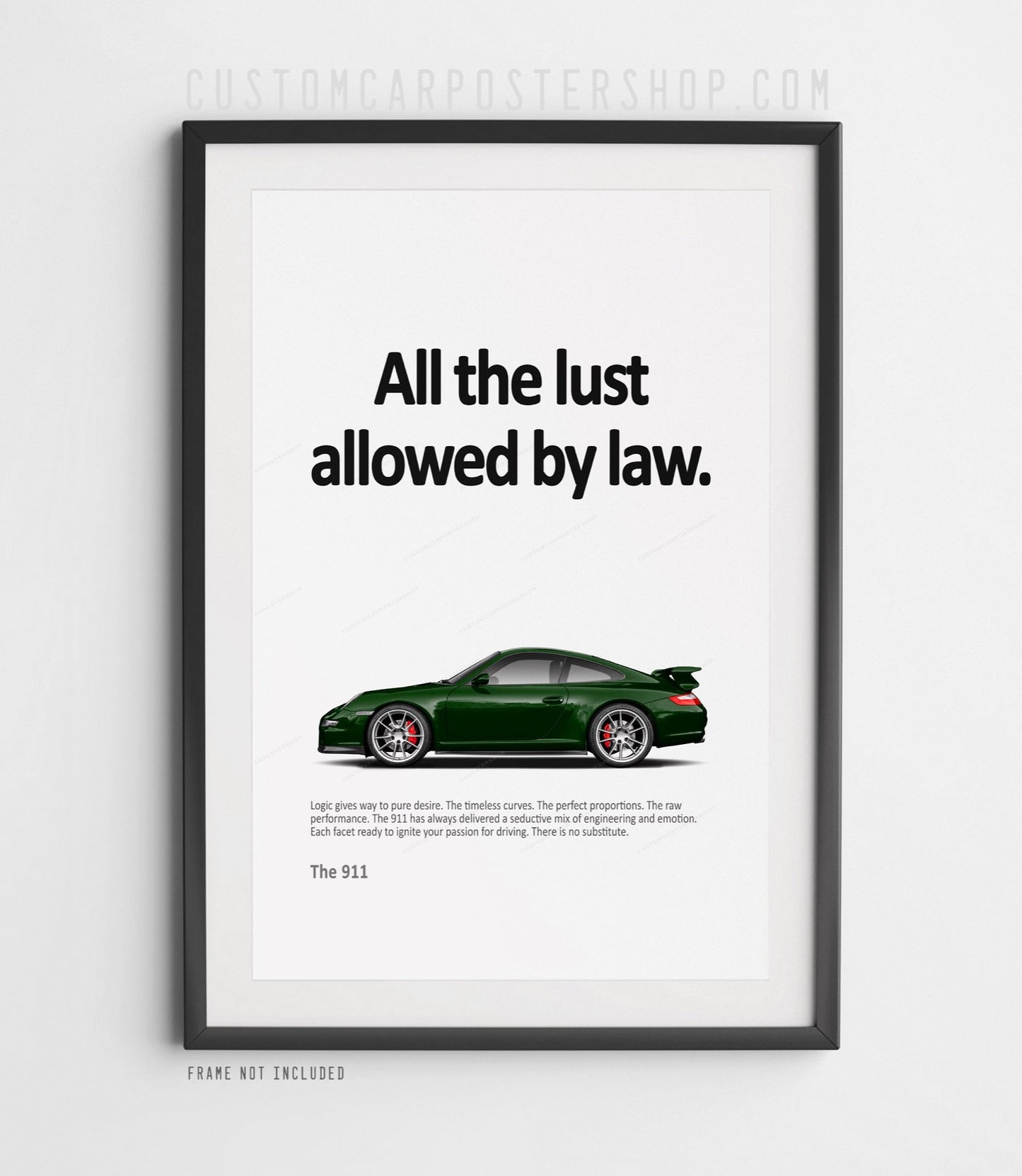 Porsche 911 (997.1) Carrera Aerokit Retro Ad - All the Lust