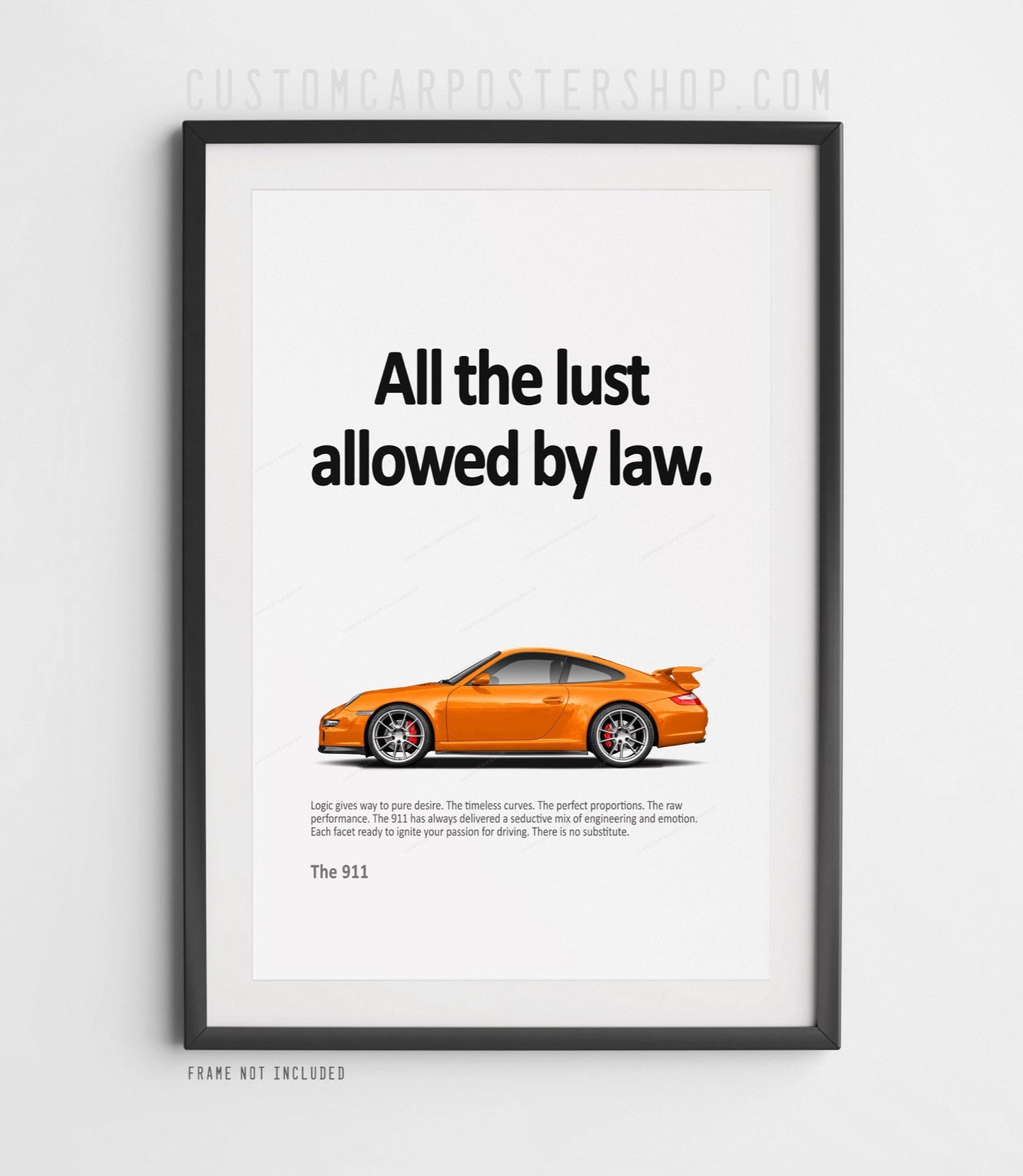 Porsche 911 (997.1) Carrera Aerokit Retro Ad - All the Lust