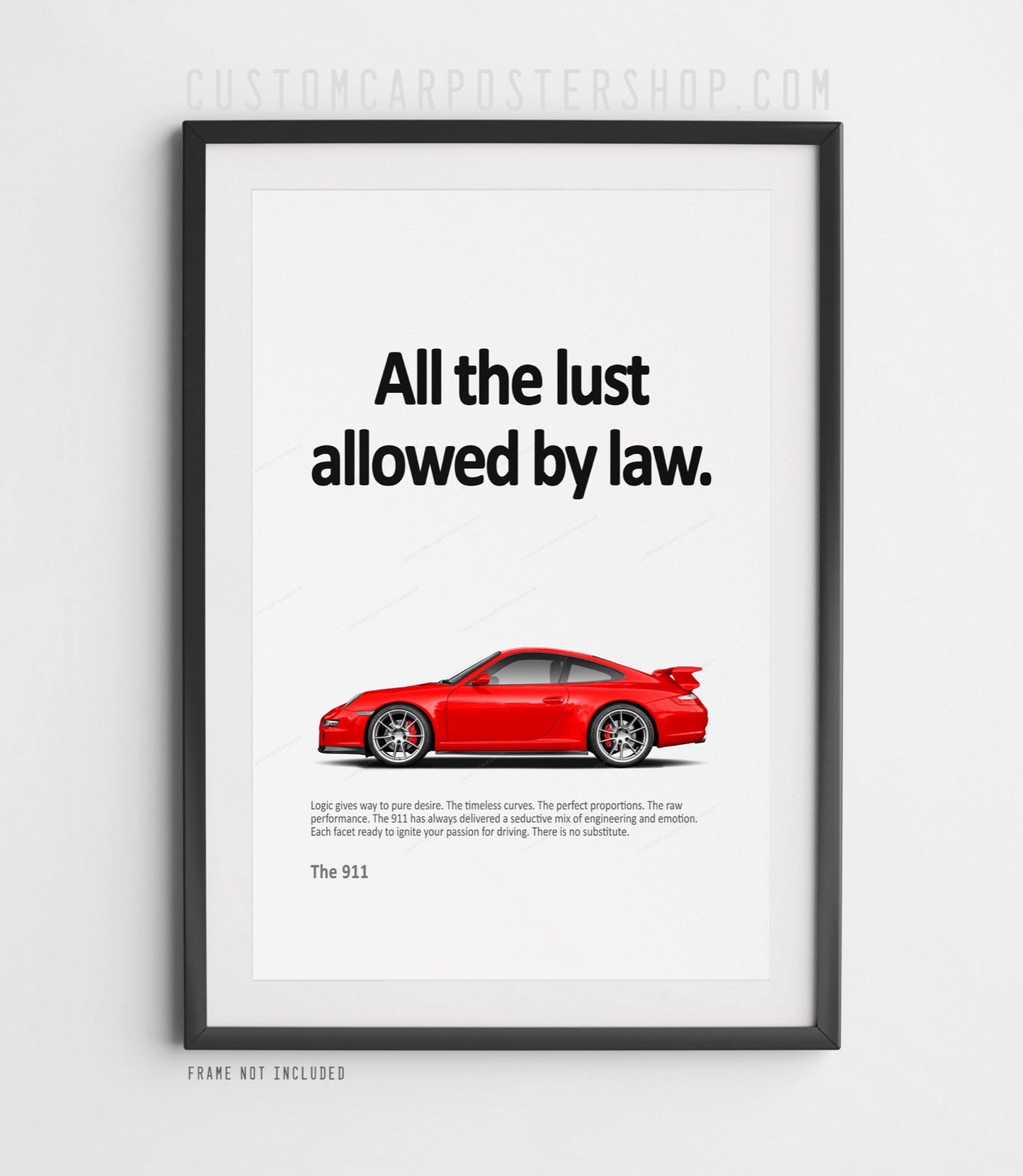 Porsche 911 (997.1) Carrera Aerokit Retro Ad - All the Lust