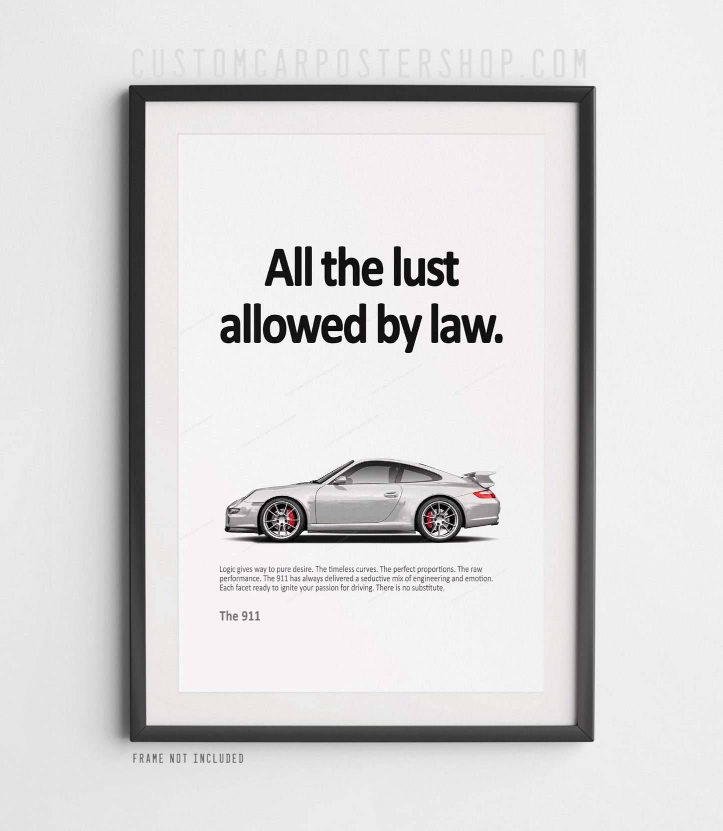 Porsche 911 (997.1) Carrera Aerokit Retro Ad - All the Lust