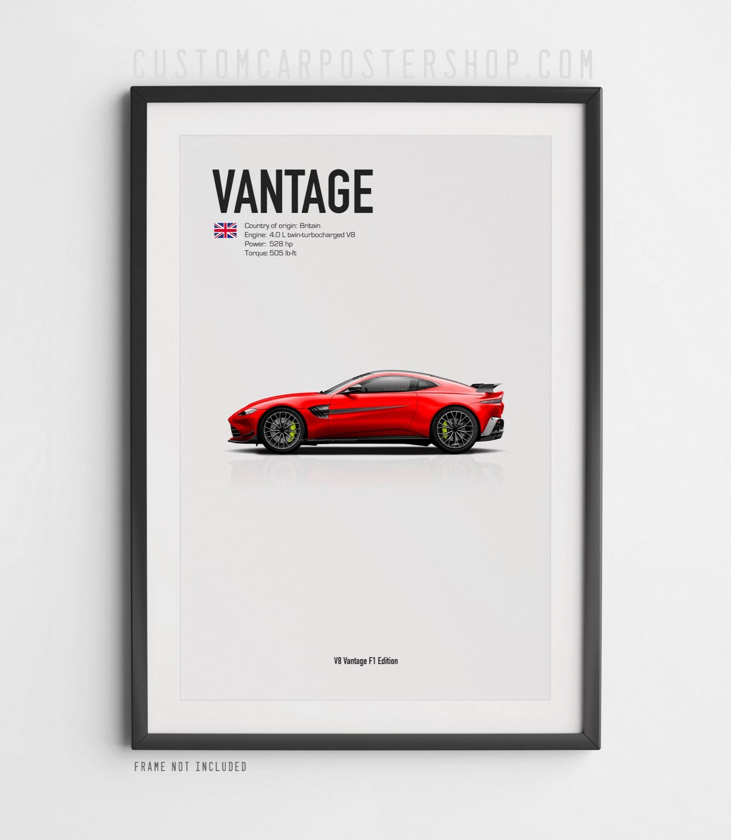 Aston Martin V8 Vantage F1 Edition Poster