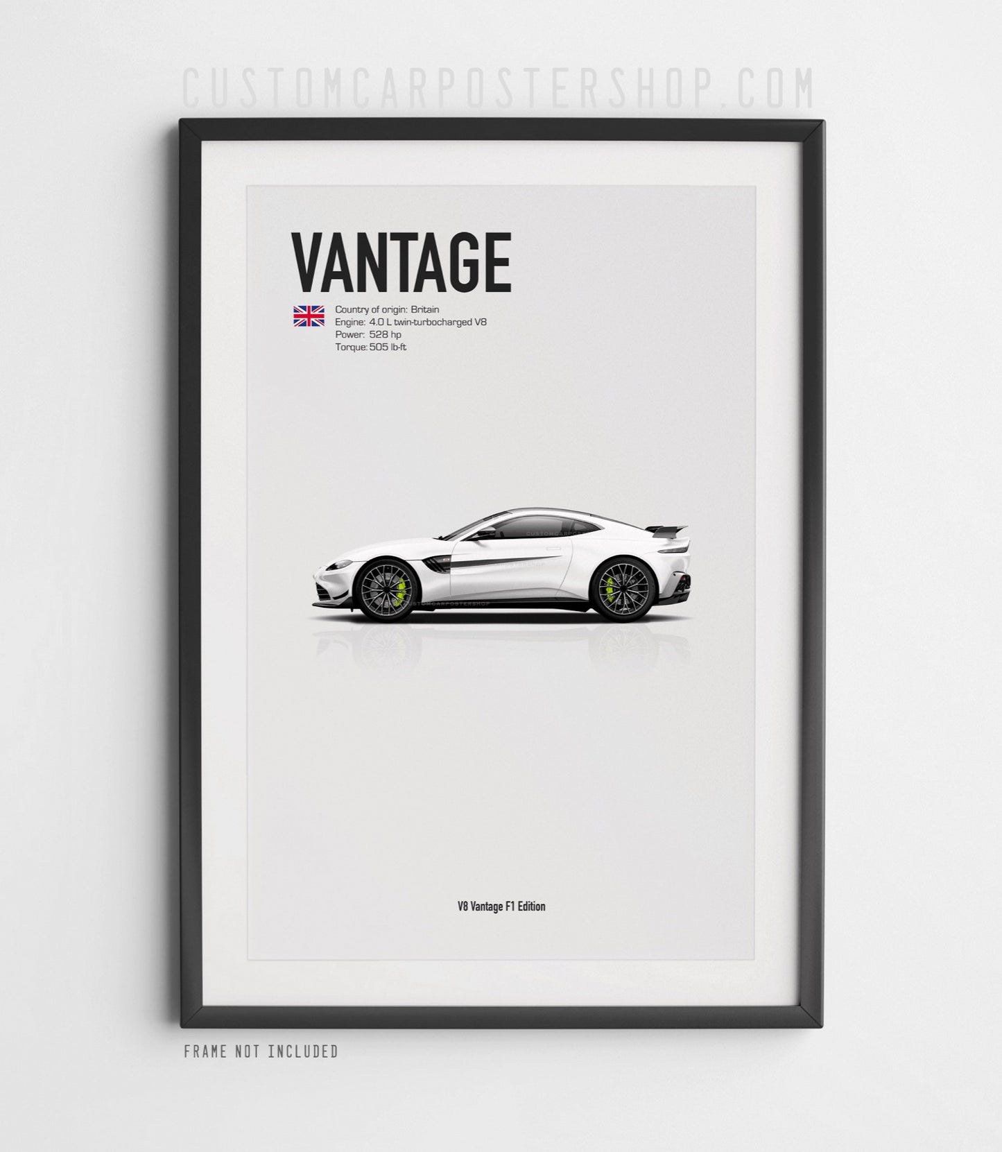Aston Martin V8 Vantage F1 Edition Poster