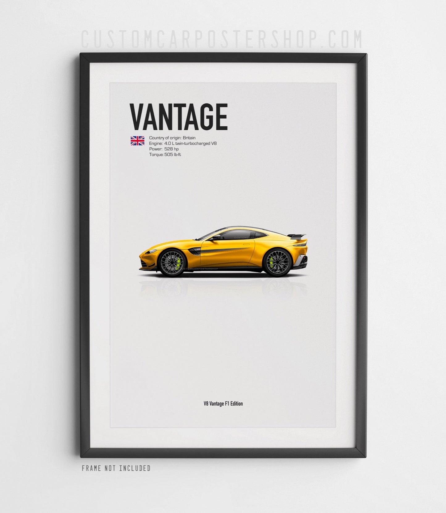 Aston Martin V8 Vantage F1 Edition Poster