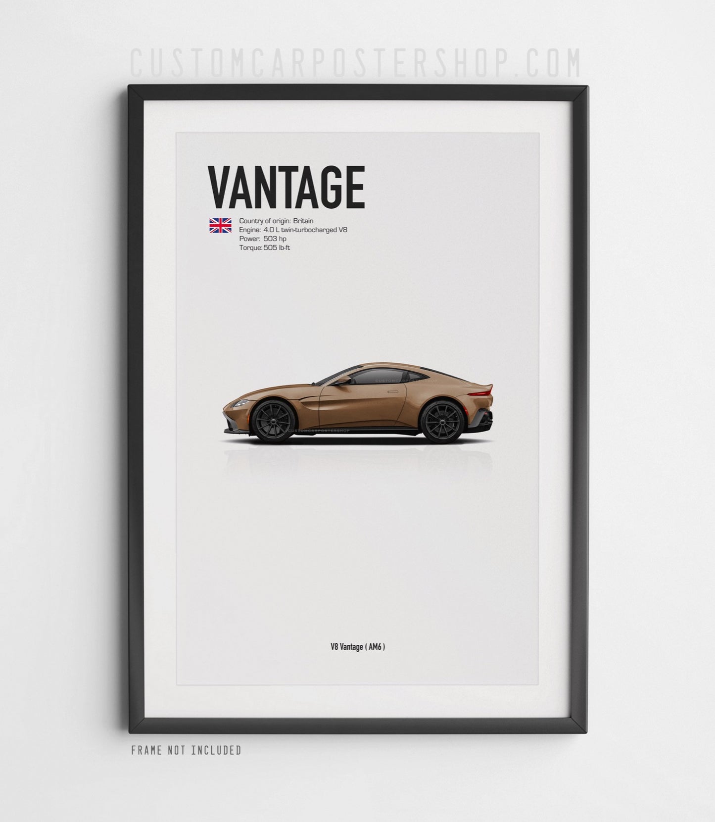 Aston Martin V8 Vantage (2008-2024) Poster