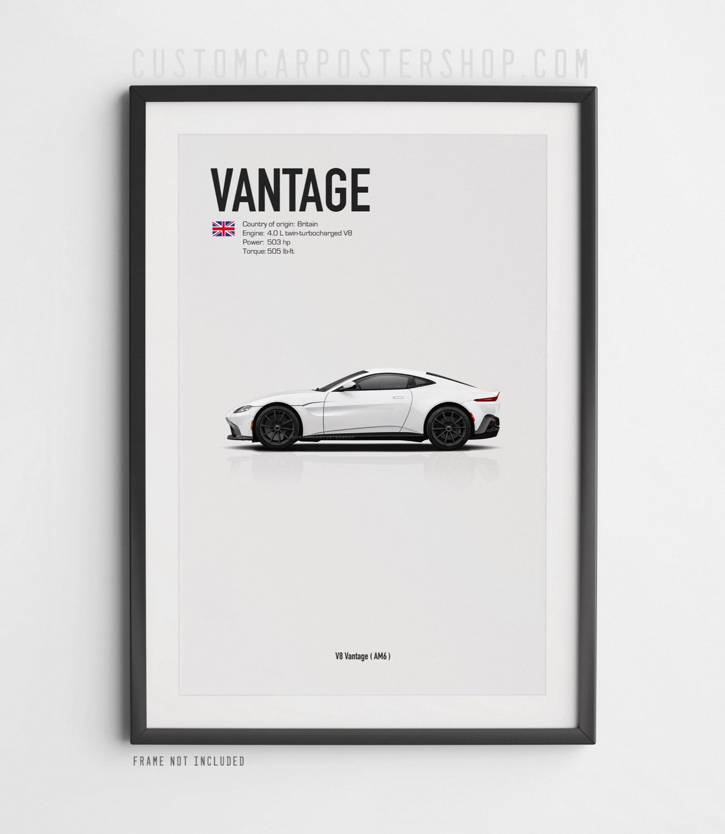 Aston Martin V8 Vantage (2008-2024) Poster