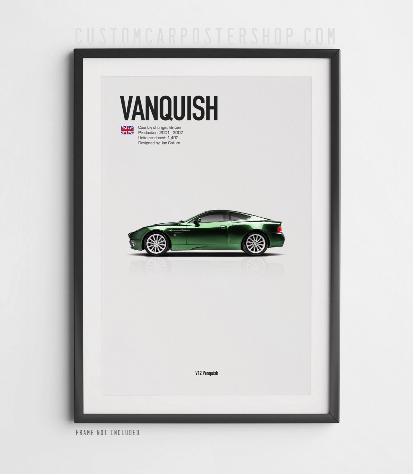 Aston Martin V12 Vanquish Poster