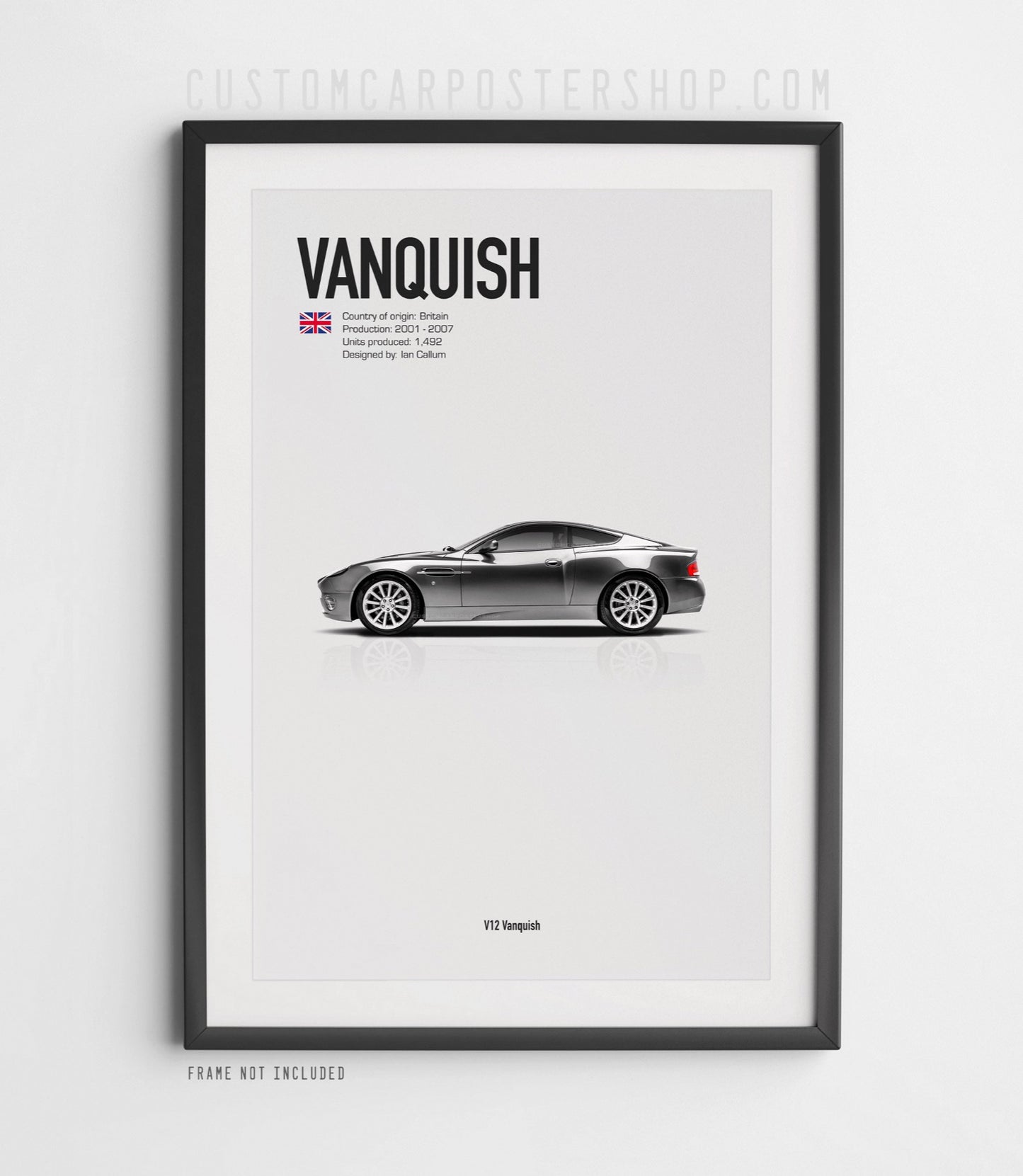 Aston Martin V12 Vanquish Poster