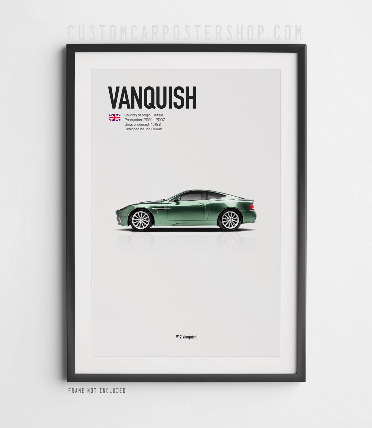 Aston Martin V12 Vanquish Poster