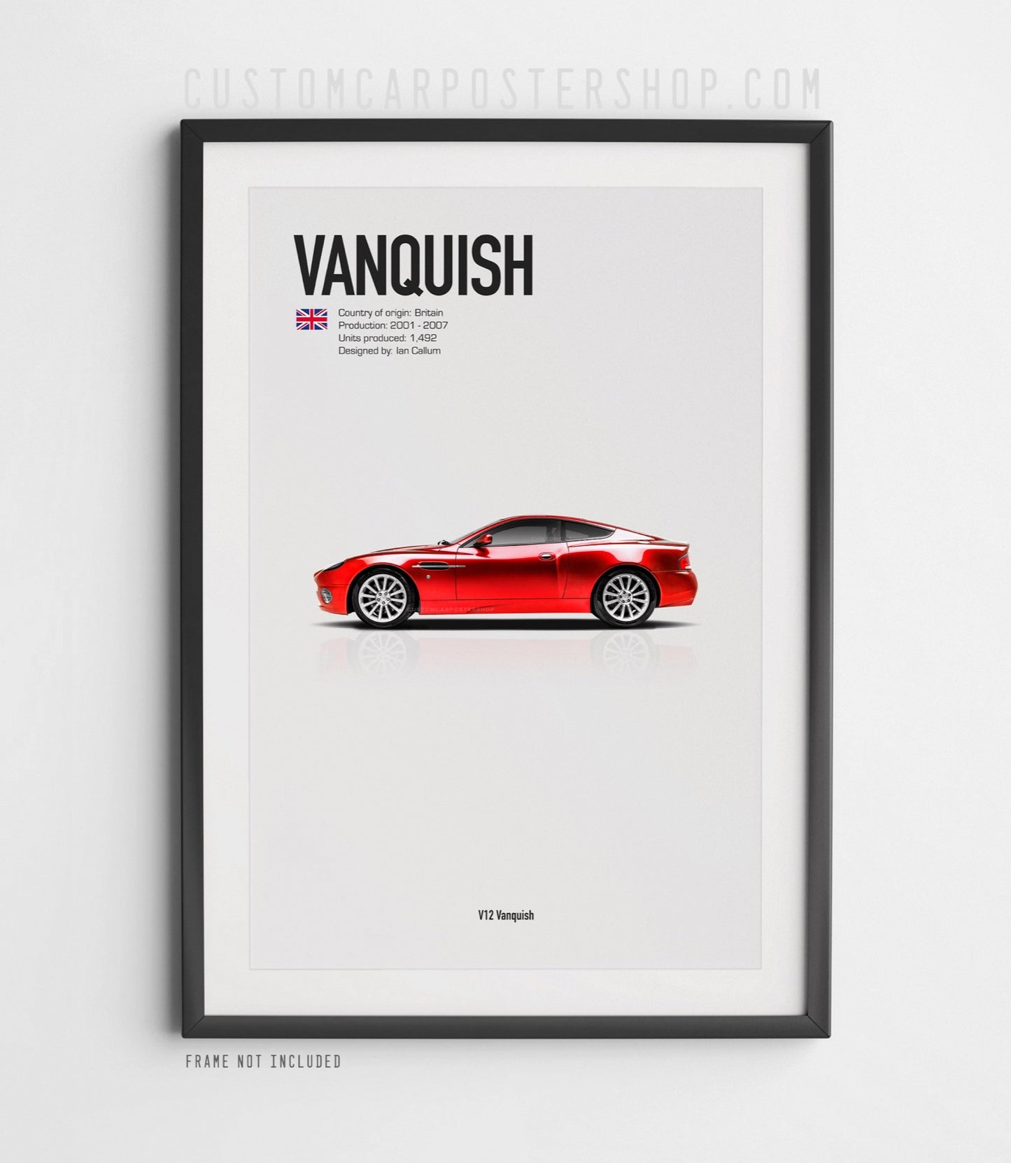 Aston Martin V12 Vanquish Poster