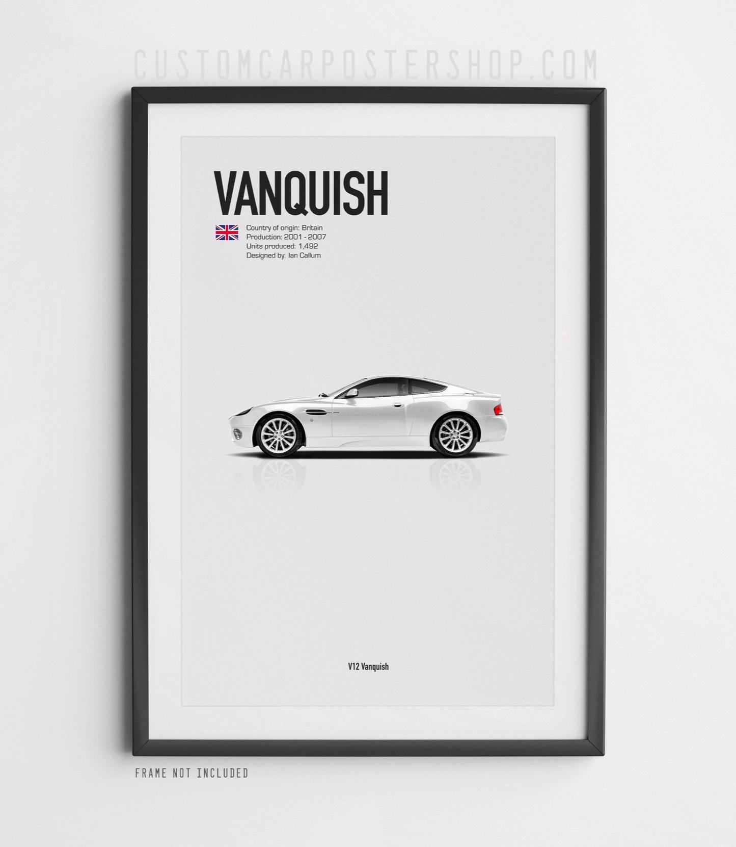 Aston Martin V12 Vanquish Poster