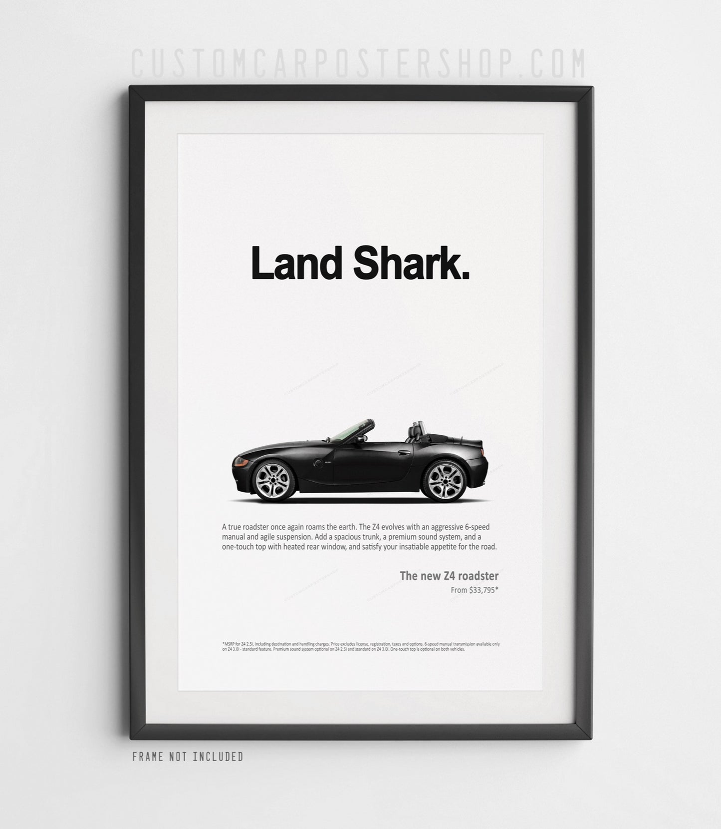 BMW Z4 (E85) Print Ad - Land Shark