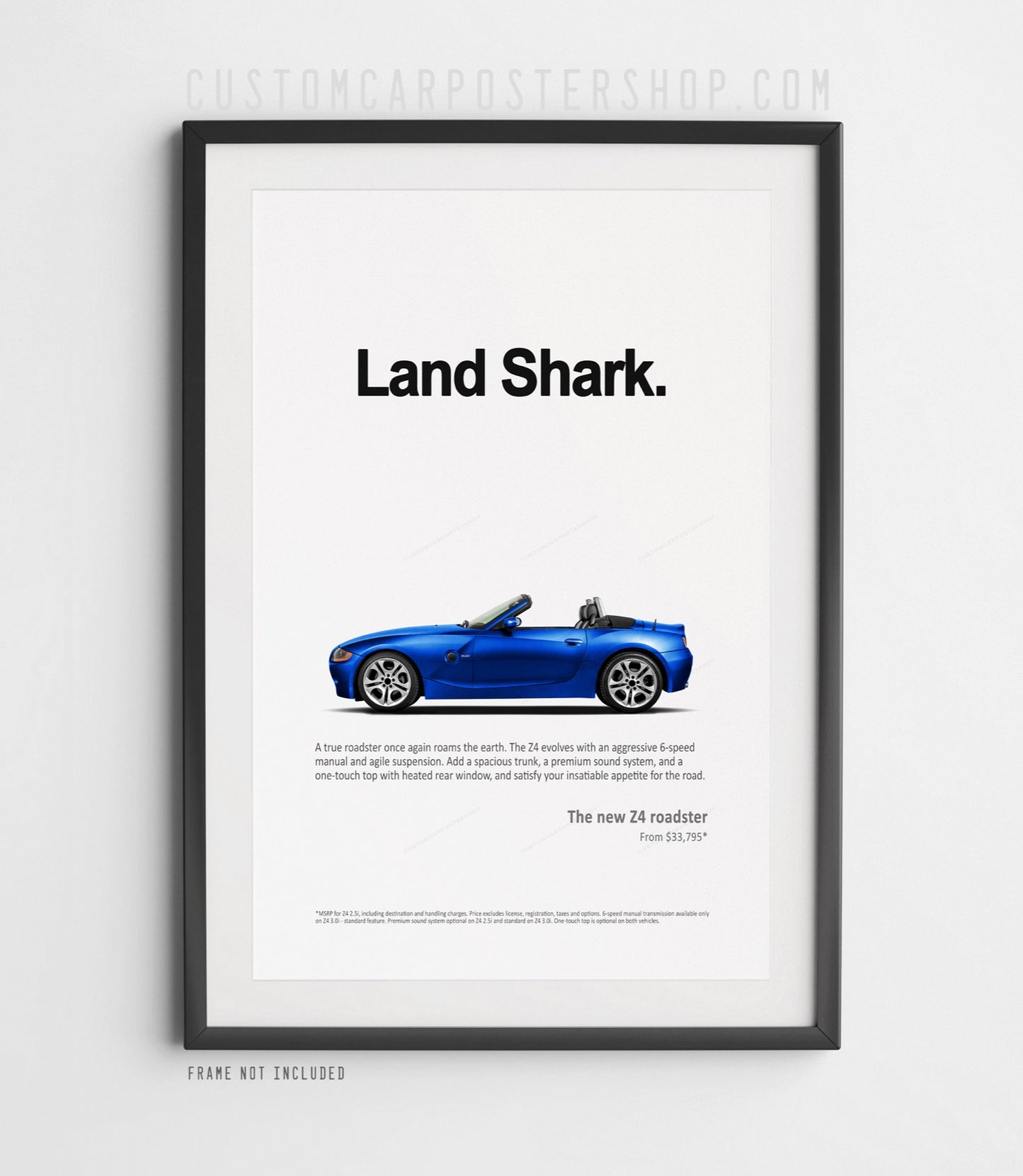 BMW Z4 (E85) Print Ad - Land Shark