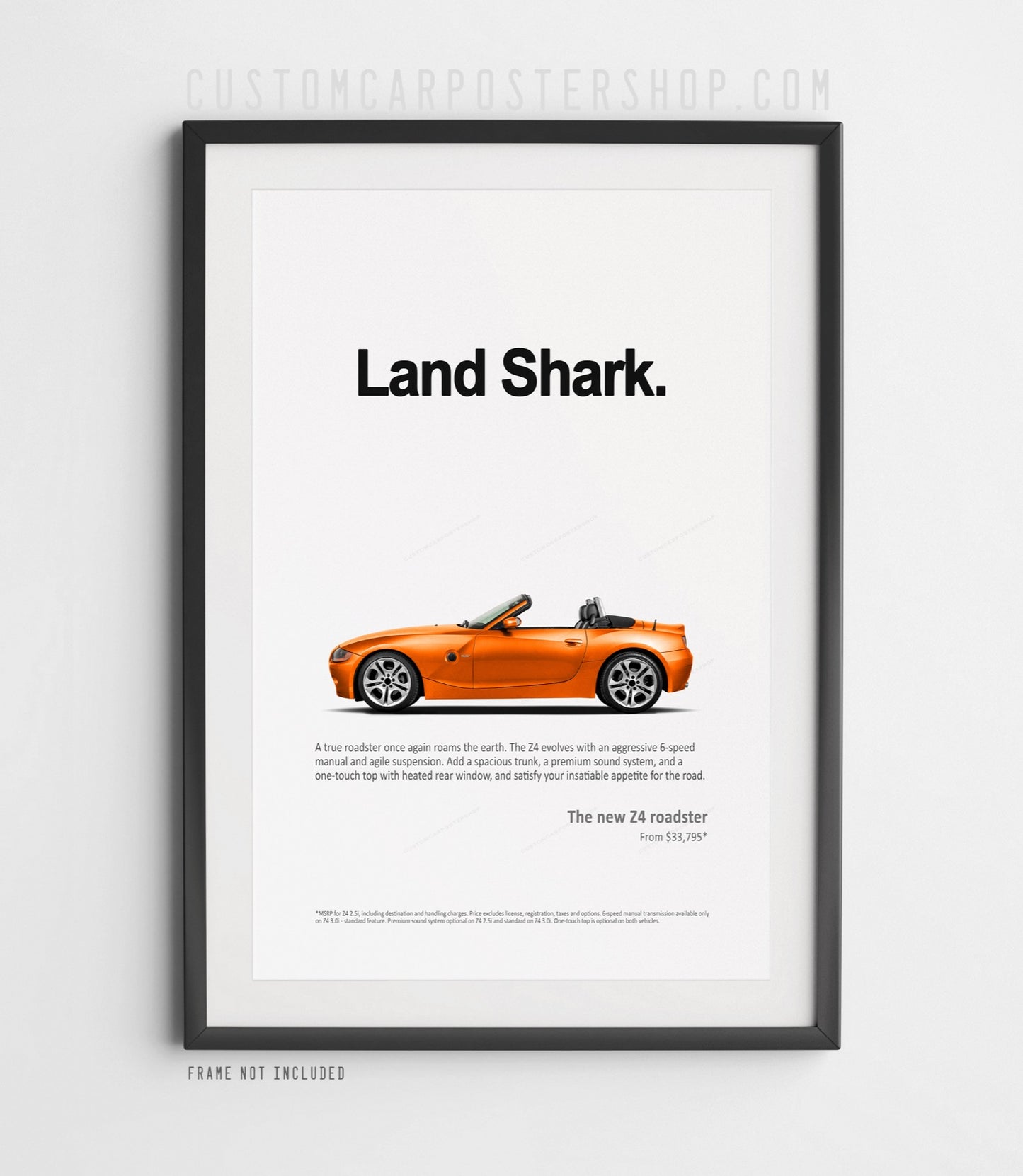 BMW Z4 (E85) Print Ad - Land Shark