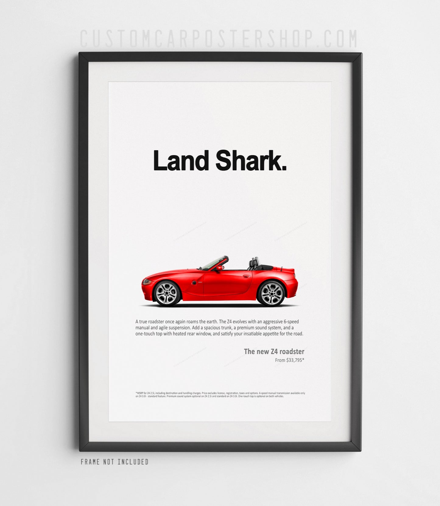 BMW Z4 (E85) Print Ad - Land Shark