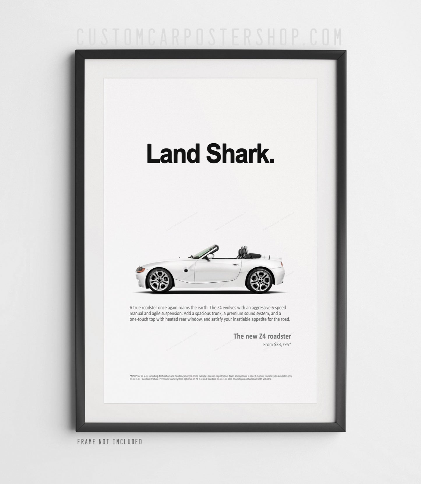 BMW Z4 (E85) Print Ad - Land Shark