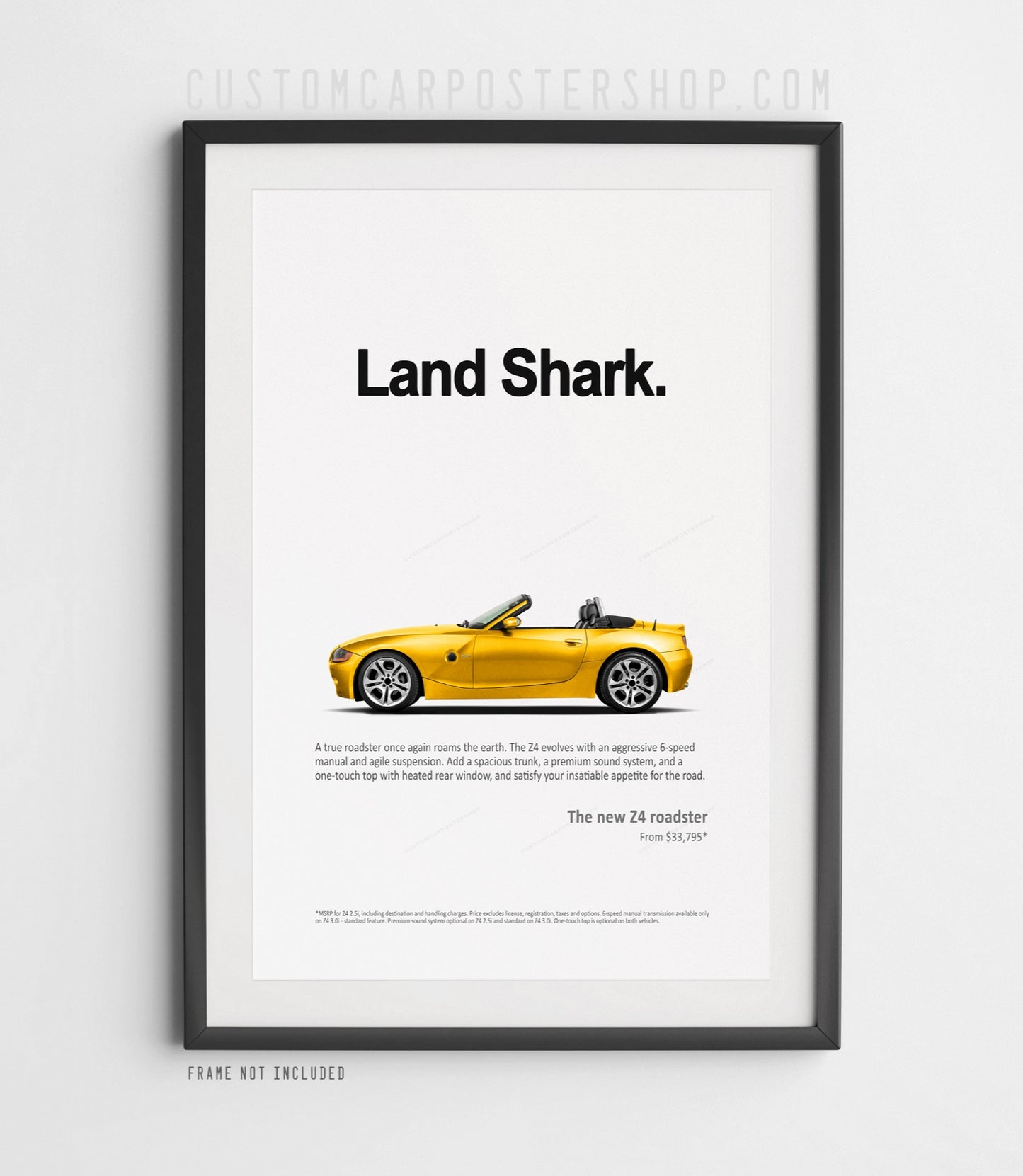 BMW Z4 (E85) Print Ad - Land Shark