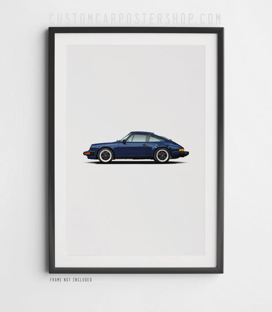 Porsche 1986 911 Poster (Commissioned)