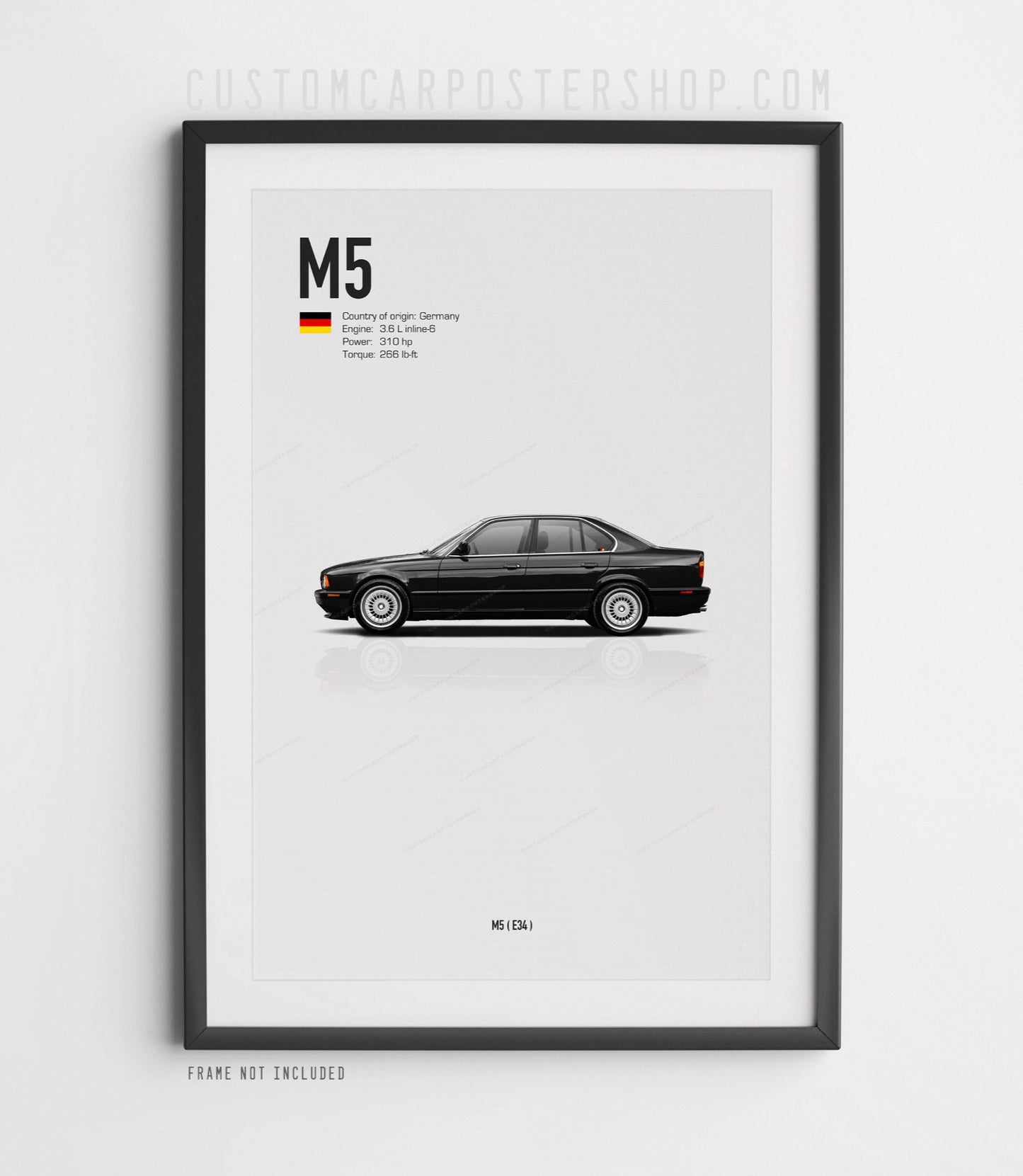 BMW (E34) M5 Print (Commissioned)