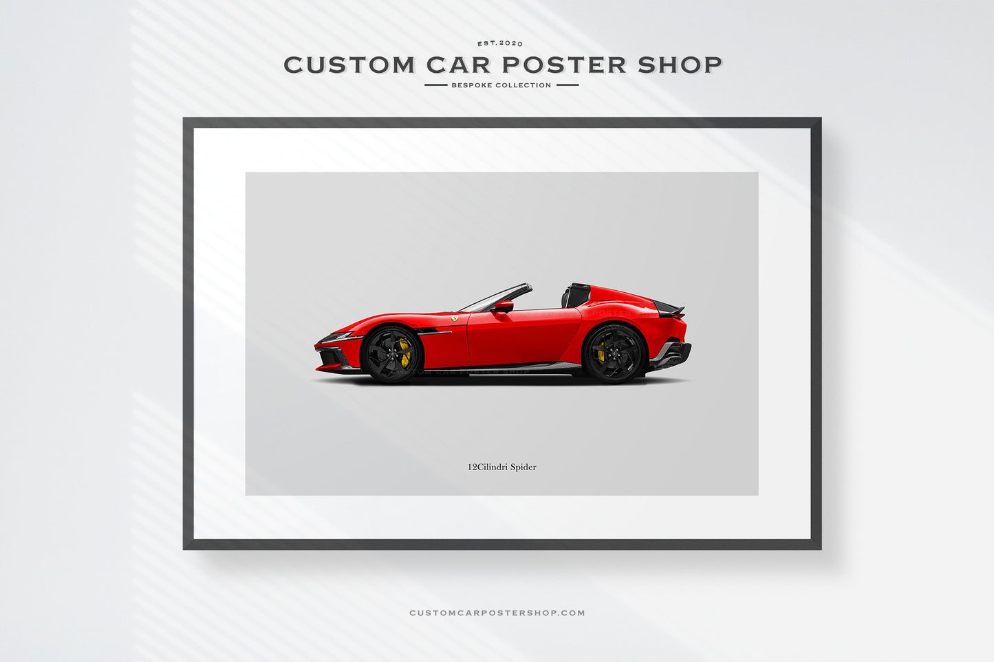 Ferrari 12Cilindri Spider Sketched Art (Commissioned)