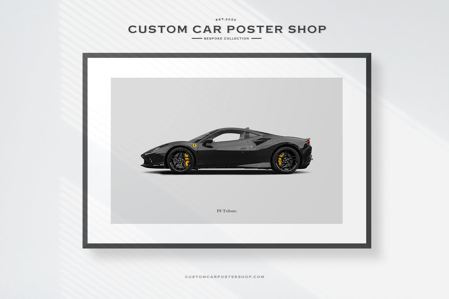 Ferrari F8 Tributo Sketched Art (Commissioned)