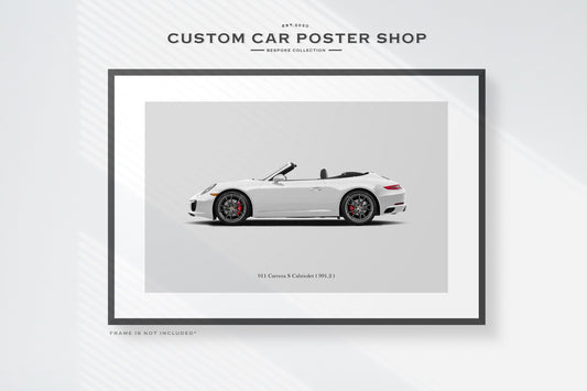 Porsche 911 (991.2) Carrera S Cabriolet Poster (Commissioned)