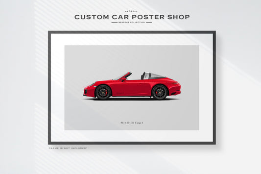Porsche 911 (991.2) Targa 4 Poster (Commissioned)