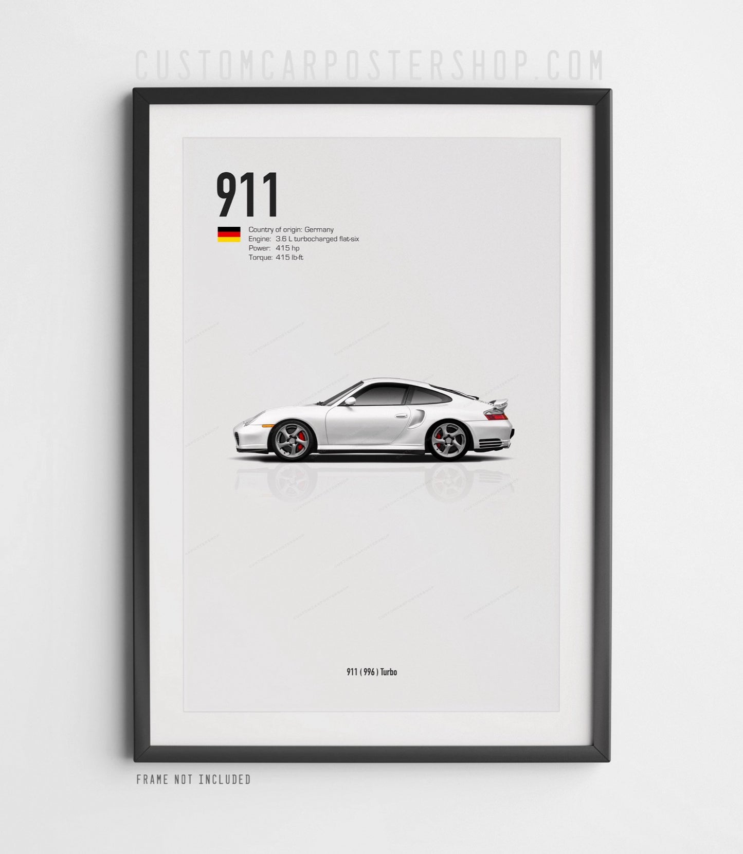 Porsche 996 Turbo Print (Commissioned)