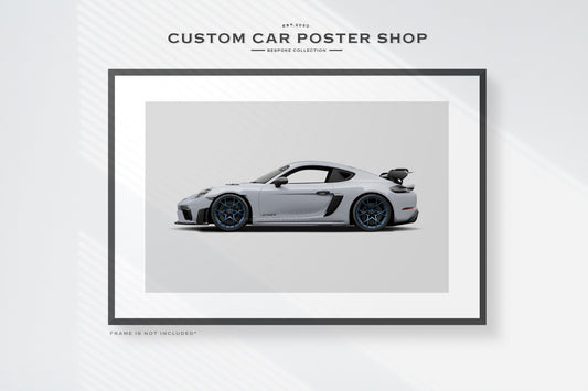 Porsche 718 Cayman GT4 RS Poster (Commissioned)