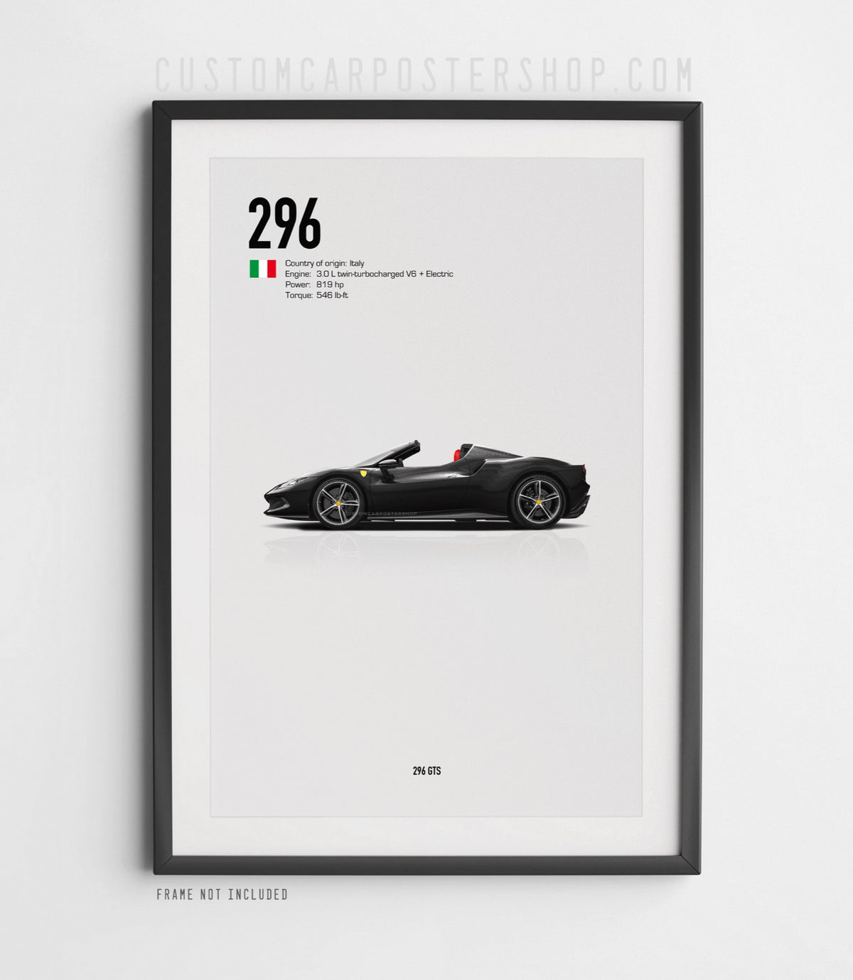 Ferrari 296 GTS Poster