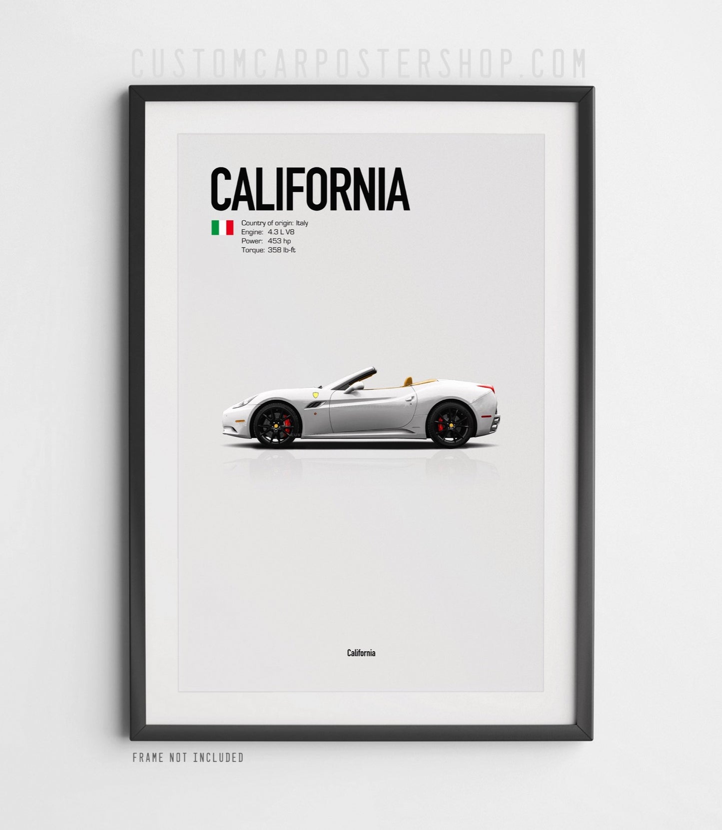 Ferrari California (2009-2014) Poster