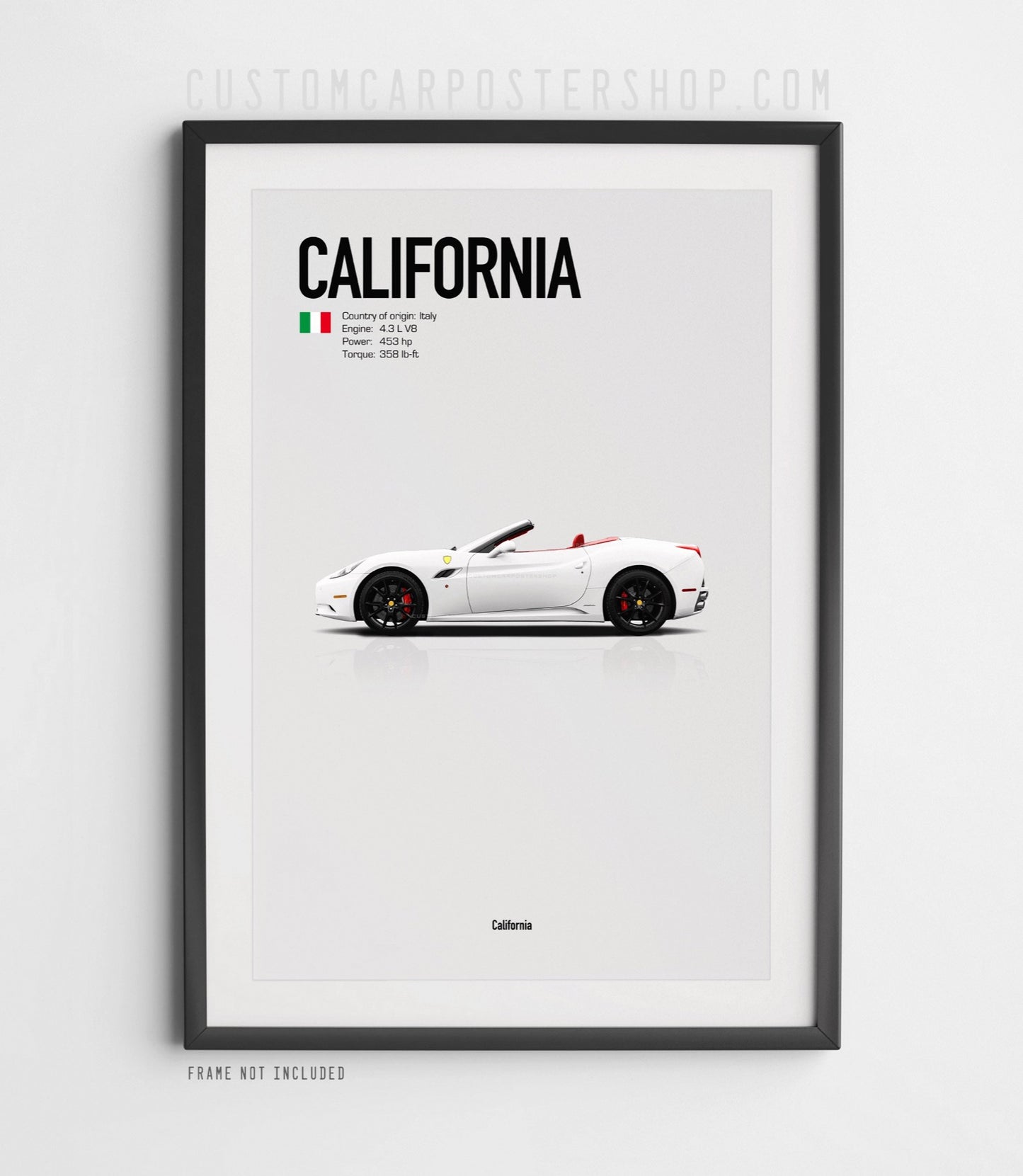 Ferrari California (2009-2014) Poster