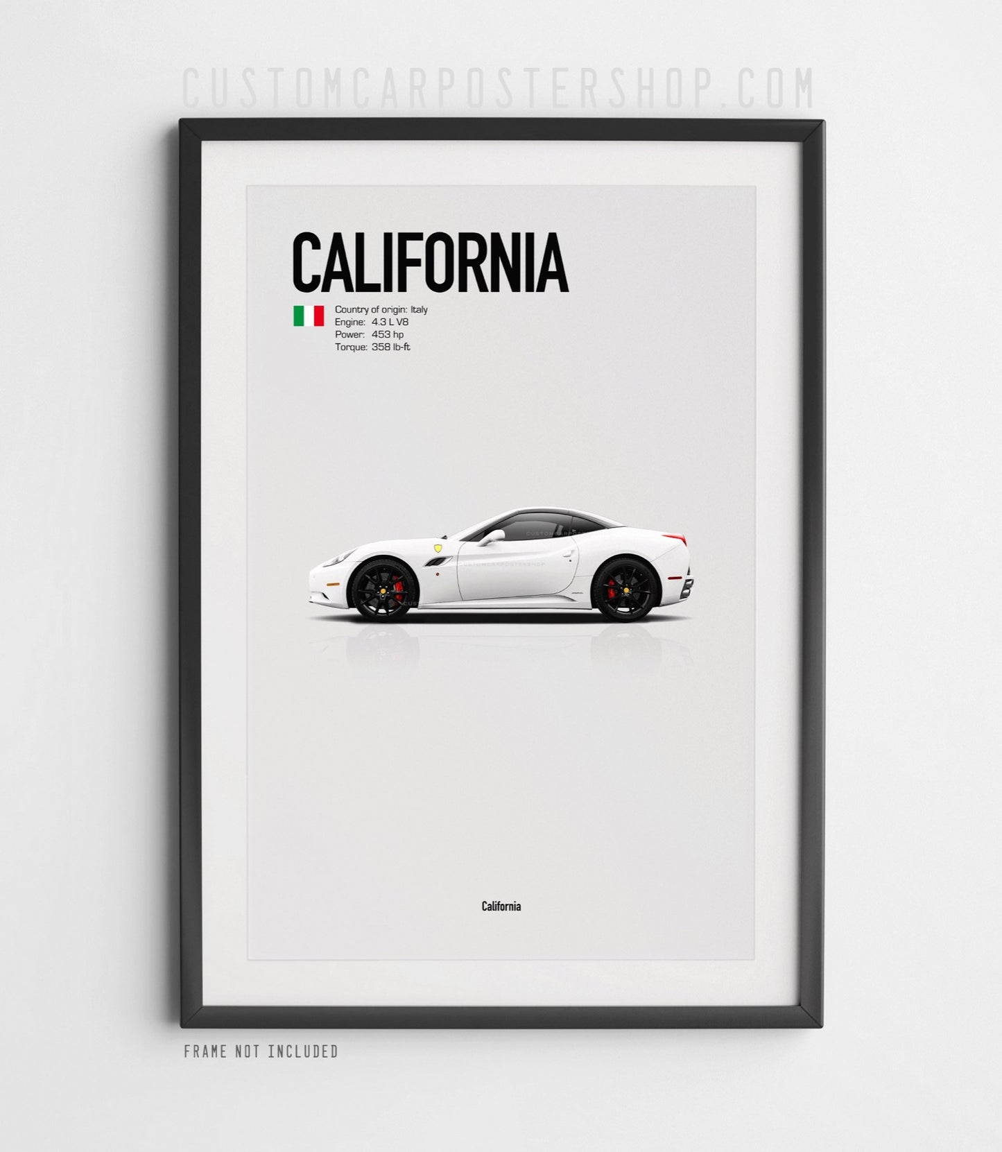 Ferrari California (2009-2014) Poster