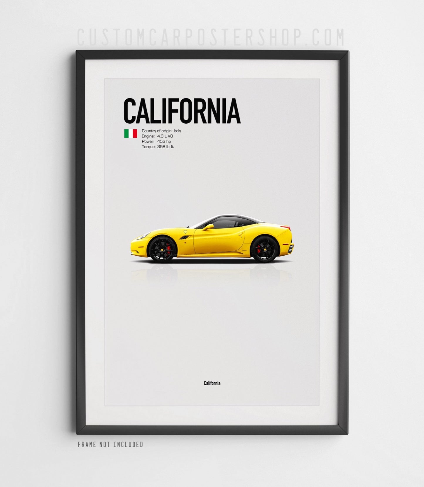 Ferrari California (2009-2014) Poster