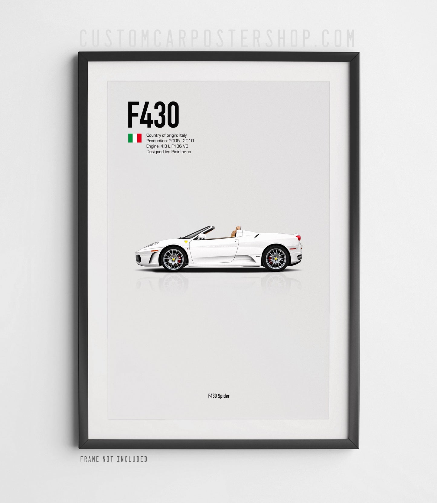 Ferrari F430 Spider Poster