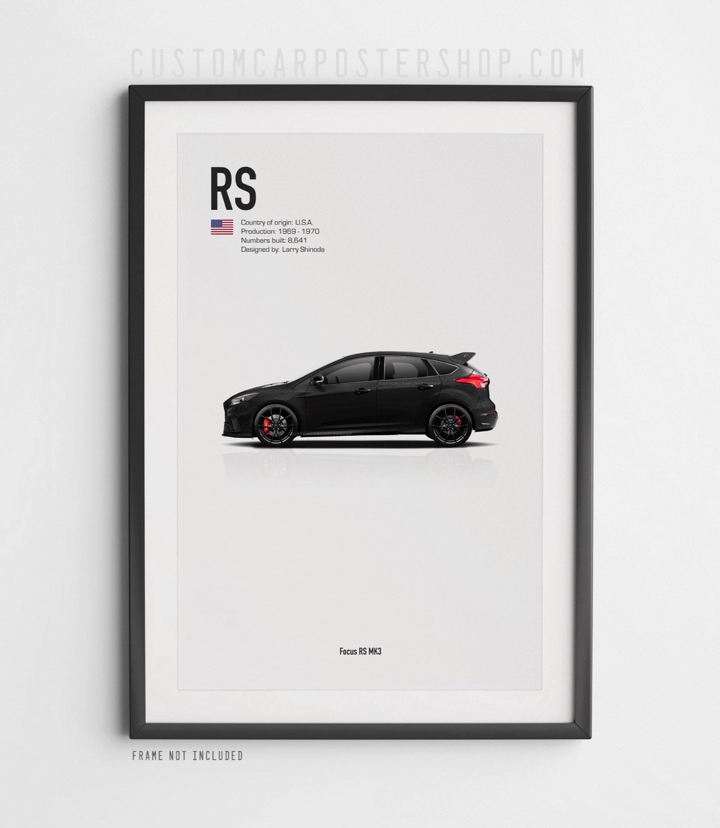 Ford Focus RS Mk3 Poster