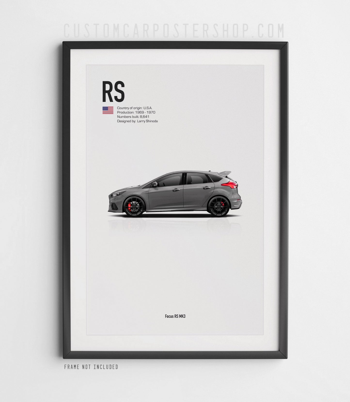 Ford Focus RS Mk3 Poster