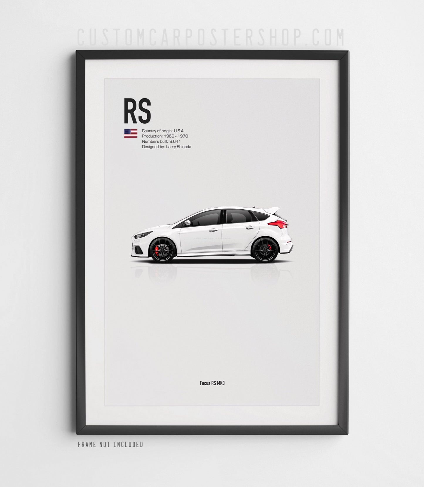 Ford Focus RS Mk3 Poster