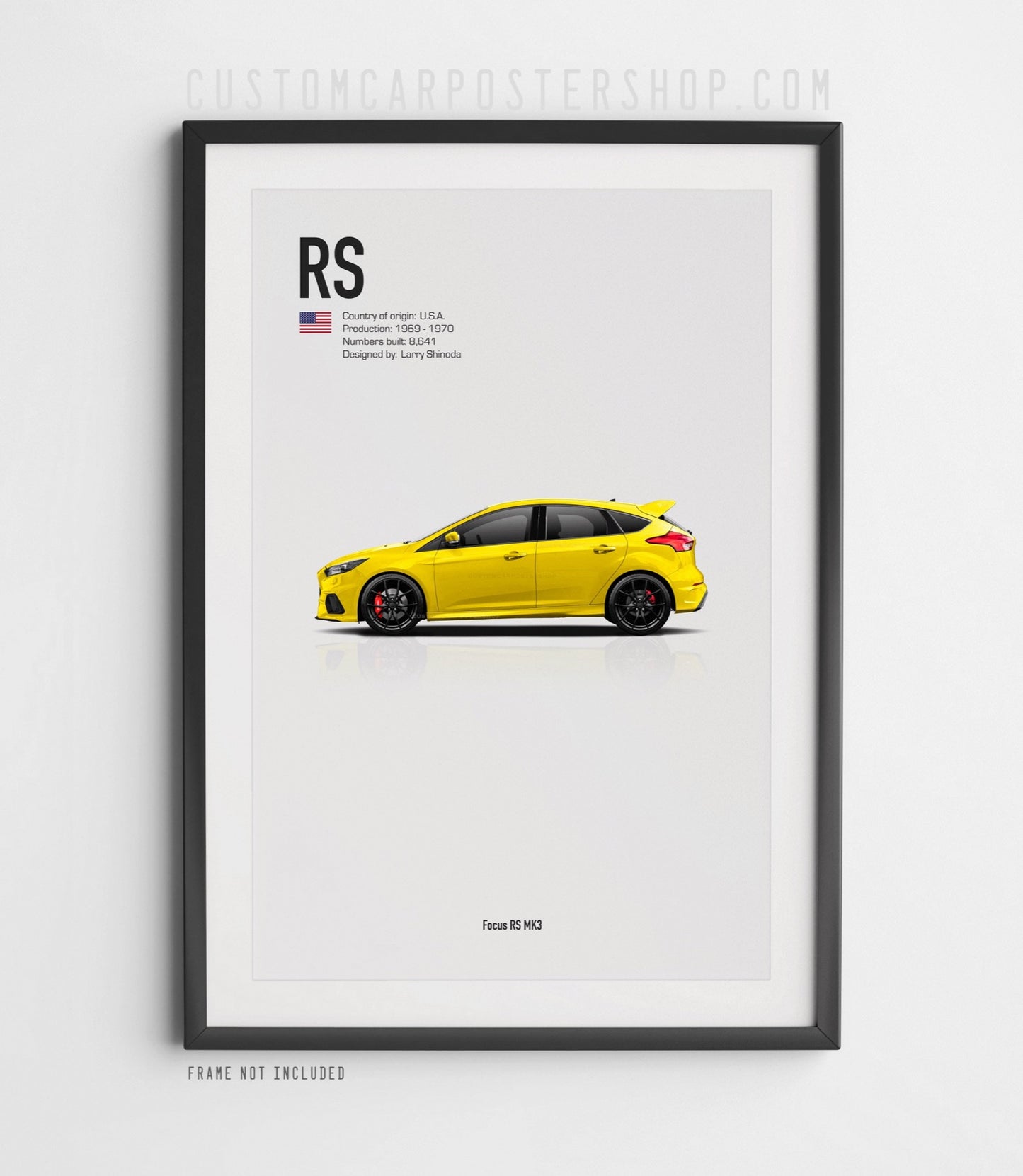 Ford Focus RS Mk3 Poster
