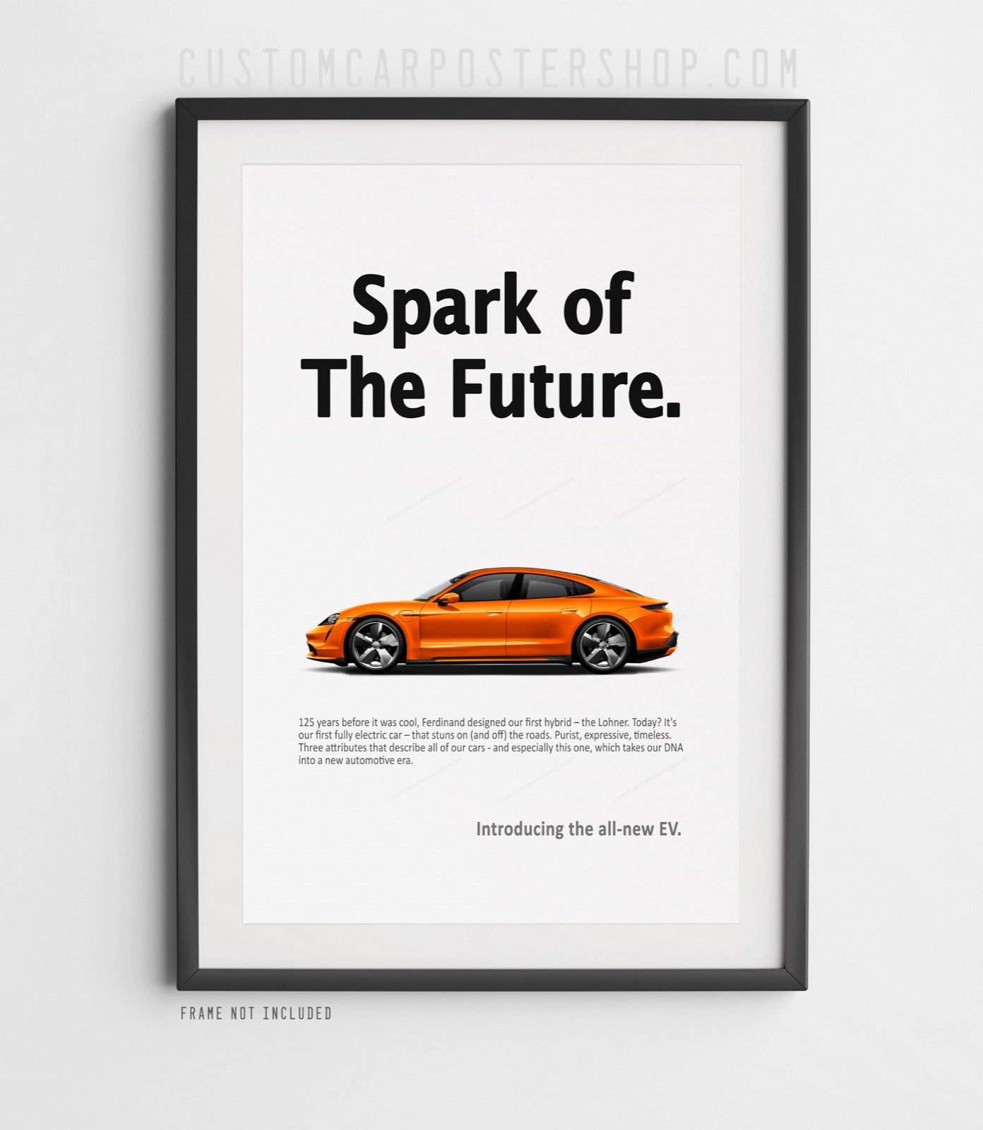 Porsche Taycan Vintage Ad - Spark of Future